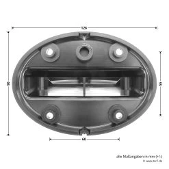 Hörmann Wandhalterung Für Drehspiegel-Signalleuchte -Wohnaccessoires 637182 hoermann winkelmontage fuer drehspiegel signalleuchte masse rueckseite