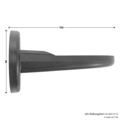 Hörmann Wandhalterung Für Drehspiegel-Signalleuchte -Wohnaccessoires 637182 hoermann winkelmontage fuer drehspiegel signalleuchte masse seite