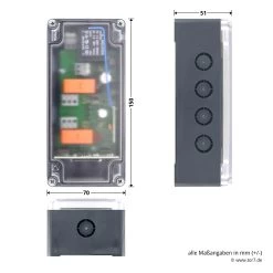 Hörmann Sammelgaragen-Empfänger SGE 1, 868 MHz 7 Hörmann Sammelgaragen-Empfänger SGE 1, 868 MHz -Wohnaccessoires 637625 hoermann sammelgaragenempfaenger sge1 868mhz bemassung