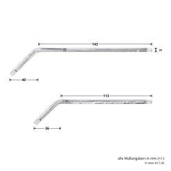 Hörmann Drehmomentstütze 1 Für Industrietorantriebe WA 400 Und ITO 400 -Wohnaccessoires 638075 hoermann drehmomentstuetze 1 fuer industrietorantriebe wa 400 und ito 400 masse seite