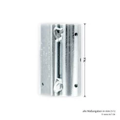 Hörmann Flügelteil FE Verzinkt, Verstellbar, H8-5/MZ/Quadro -Wohnaccessoires 691050 hoermann fluegelteil fe verzinkt verstellbar h8 5 mz quadro hoehe