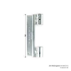 Hörmann Rahmenteil FE Verzinkt, Quadro -Wohnaccessoires 691051 hoermann rahmenteil fe federband verzinkt fuer quadro hoehe