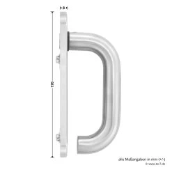 Hörmann Wechselgarnitur D110 Kurzschild PZ, ES1, Edelstahl -Wohnaccessoires 694269 hoermann wechselgarnitur d 110 es 1 mit kurzschild edelstahl griff masse