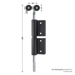 Hörmann Entlastungsrolle Für Kupplung 400 Mm, M12, DIN Links, Zwischenliegend -Wohnaccessoires 772633 hoermann entlastungsrolle 400mm m12 din links zwischenliegend masse bild 1