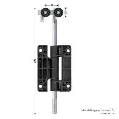 Hörmann Entlastungsrolle Mit Doppel-Bandteil 400 Mm, M12, DIN Links, Aufliegend 10 Hörmann Entlastungsrolle Mit Doppel-Bandteil 400 Mm, M12, DIN Links, Aufliegend -Wohnaccessoires 772637 hoermann entlastungsrolle mit doppel bandteil 400mm m12 din links aufliegend masse bild 1