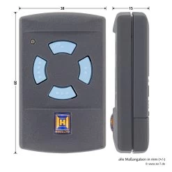 Hörmann Set: Empfänger HET 2 Mit 2 Handsendern HSM 4, 868 MHz -Wohnaccessoires h902 hoermann set empfaenger het 2 mit 2 handsendern hsm 4 868 mhz handsender masse