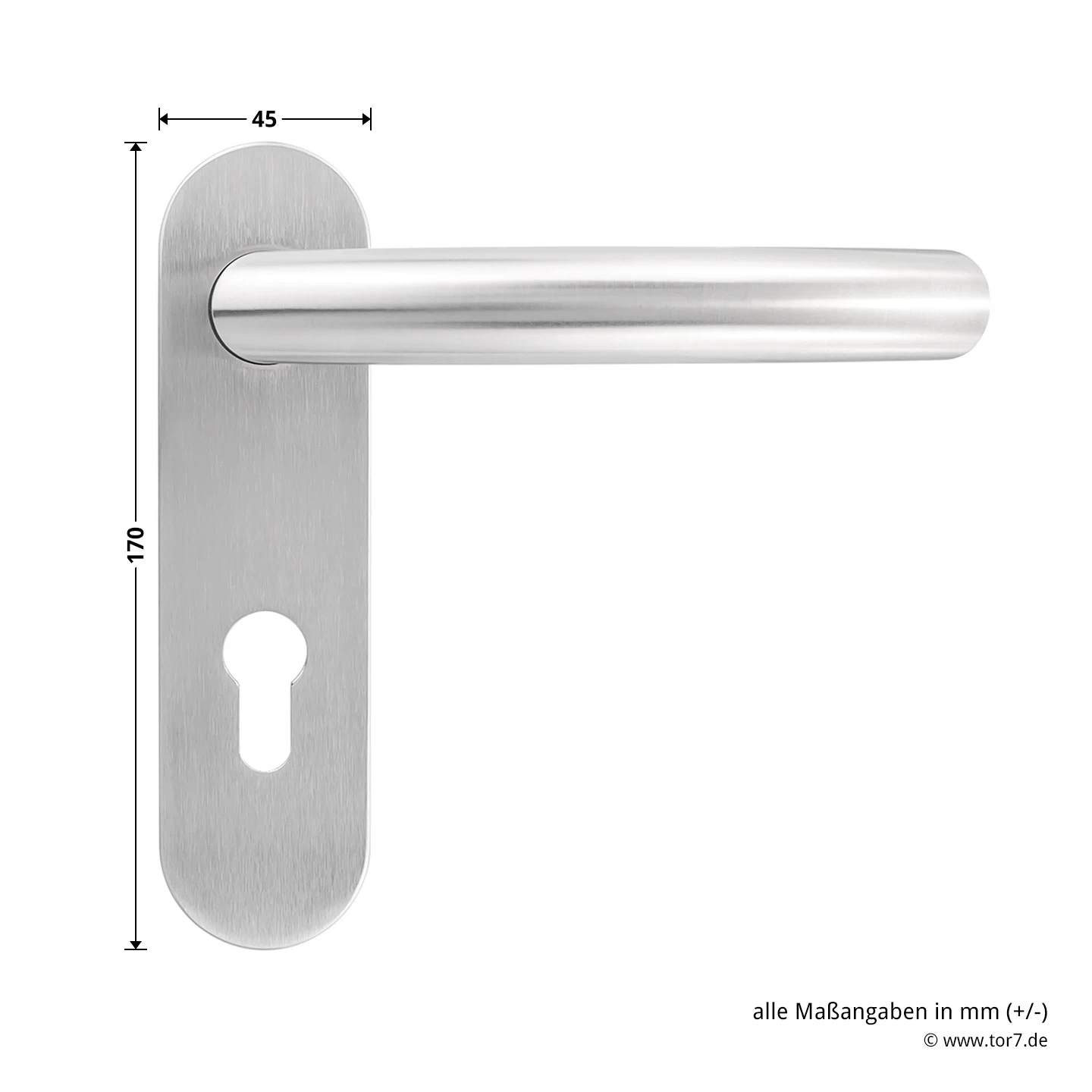 Steinau FS ES1-K Sicherheitsbeschlag, Typ D 510, Edelstahl Matt 11 Steinau FS ES1-K Sicherheitsbeschlag, Typ D 510, Edelstahl Matt – Bild 9