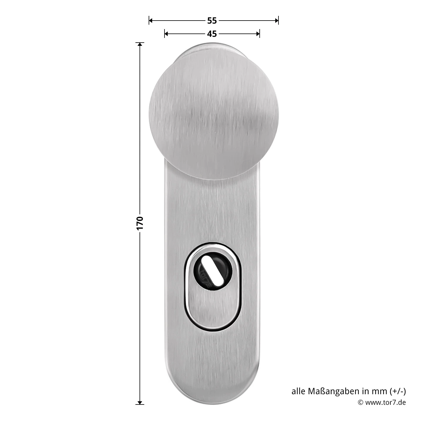 Steinau FS ES1-K Sicherheitsbeschlag, Typ D 510, Edelstahl Matt 9 Steinau FS ES1-K Sicherheitsbeschlag, Typ D 510, Edelstahl Matt – Bild 7